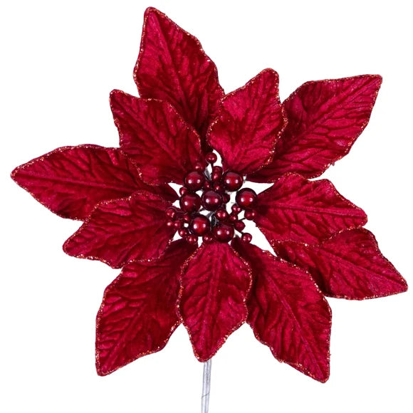 9” Ruby Berry Poinsettia