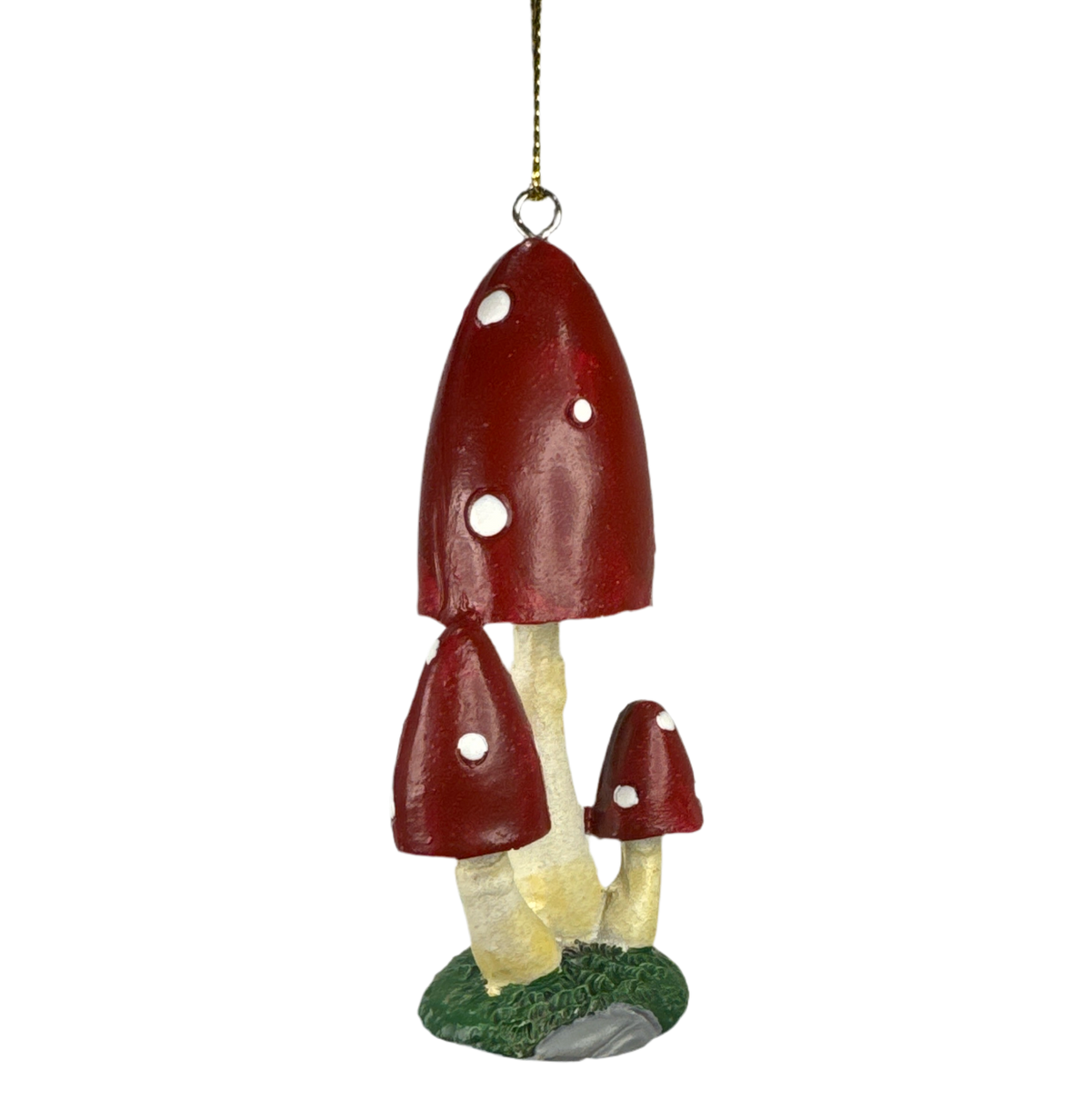 Mushroom with ornament detail — alternate angle.