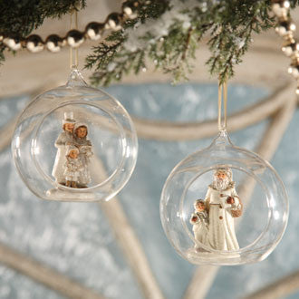6.5" Globe Cabin Melody Winter Wonderland