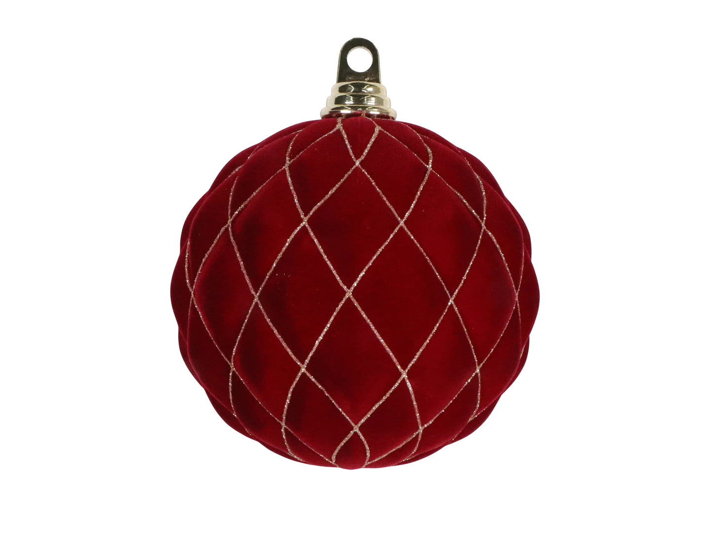 6" Burgundy Velvet Ornament