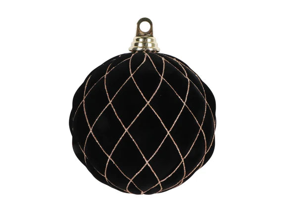 Black velvet ornament.