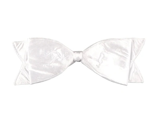 17"x24" White Velvet Bow