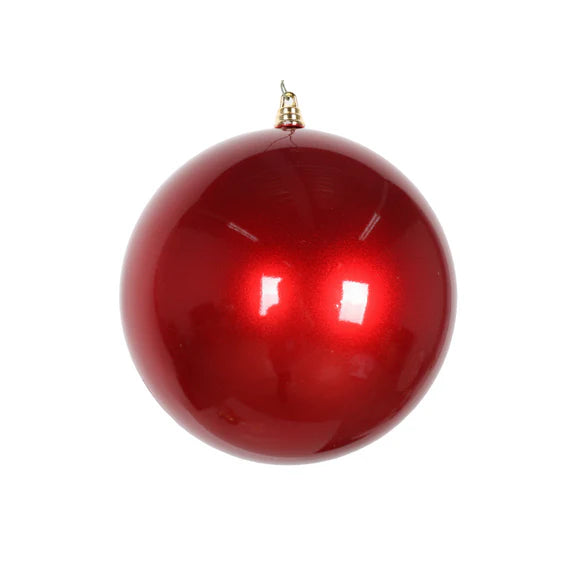 Candy Apple Plastic Ball Ornament