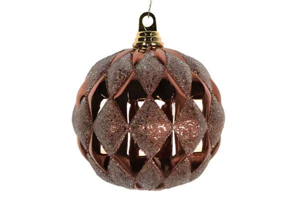 6" Mink Holiday Harlequin Ornament
