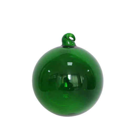 4" Emerald Crystalline Glass Ornament