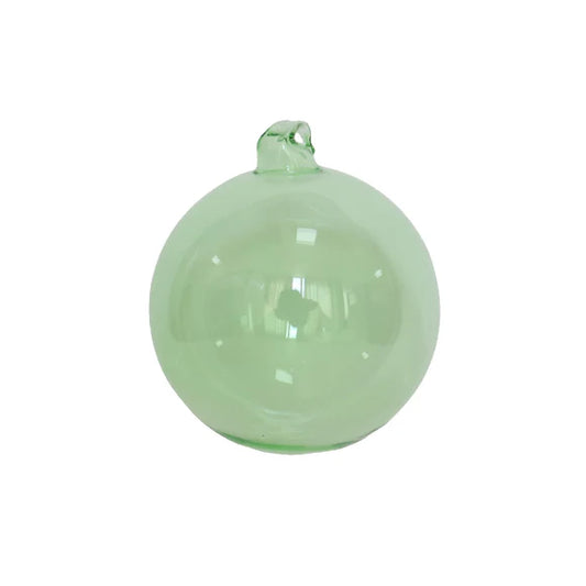 5" Mint Crystalline Glass Ornament