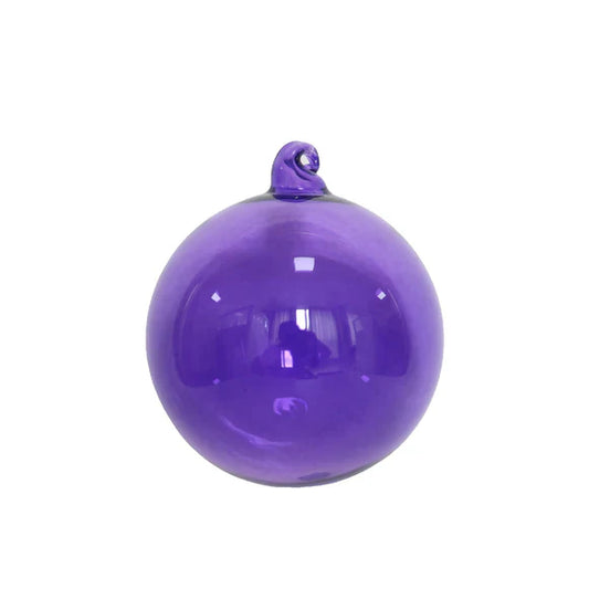 5" Purple Crystalline Glass Ornament