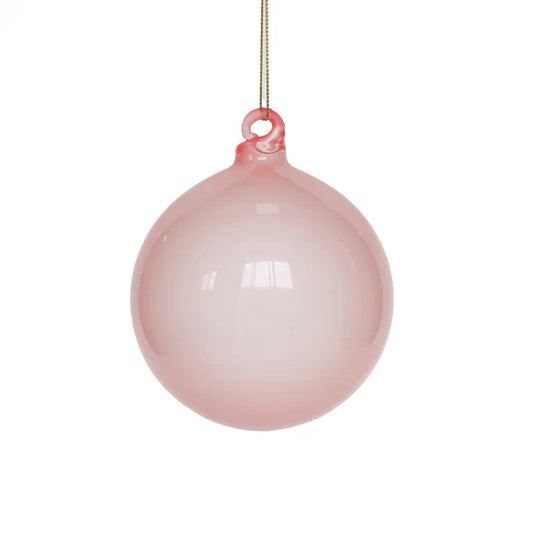 4" Blush Illume Glass Ball Ornament