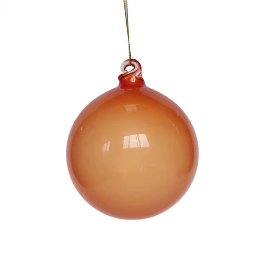 4" Orange Illume Glass Ornament