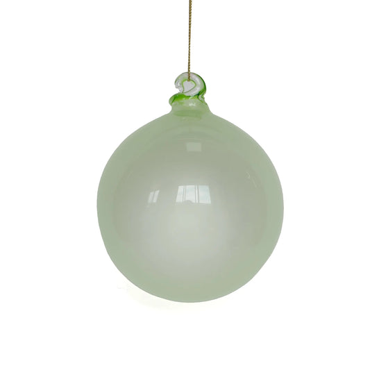 5" Mint Illume Glass Ornament