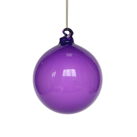 5" Purple Illume Glass Ornament