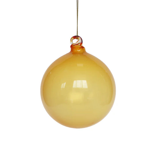 5" Yellow Illume Glass Ornament