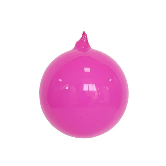 6" Hot Pink Illume Glass Ornament