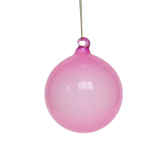 6" Light Pink Illume Glass Ornament