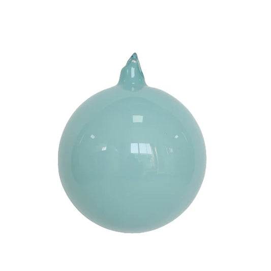 6" Light Blue Illume Glass Ornament