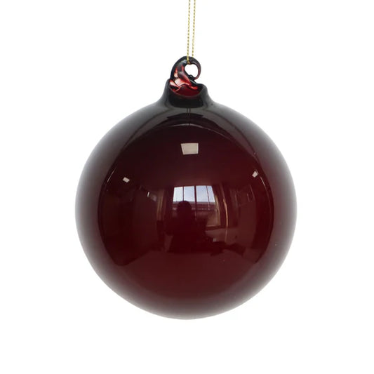 6" Chocolate Illume Glass Ornament