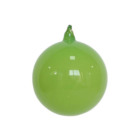 6" Apple Green Illume Glass Ornament