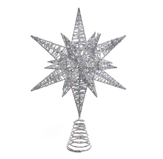 15" Star Treetop Silver