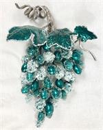 14" Icy Teal Grape Cluster