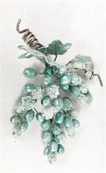 14" Icy Blue Grape Cluster