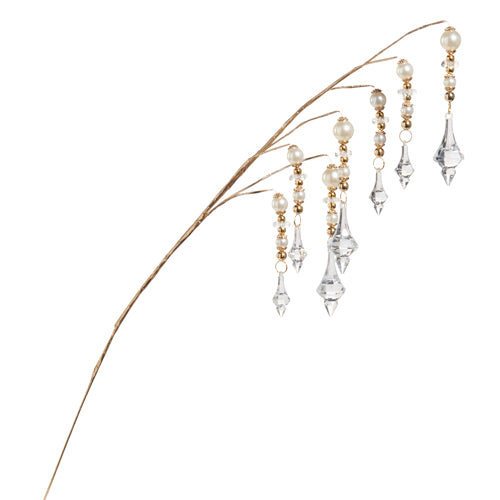 32" Pearl Crystal Dripping Spray