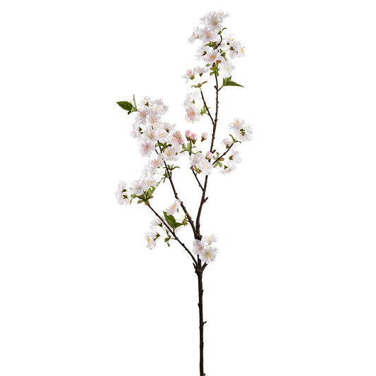 36" Cherry Blossom Spray White Blush
