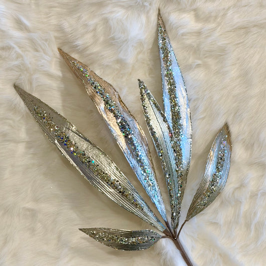40" Magnolia Champagne Leaf Stem