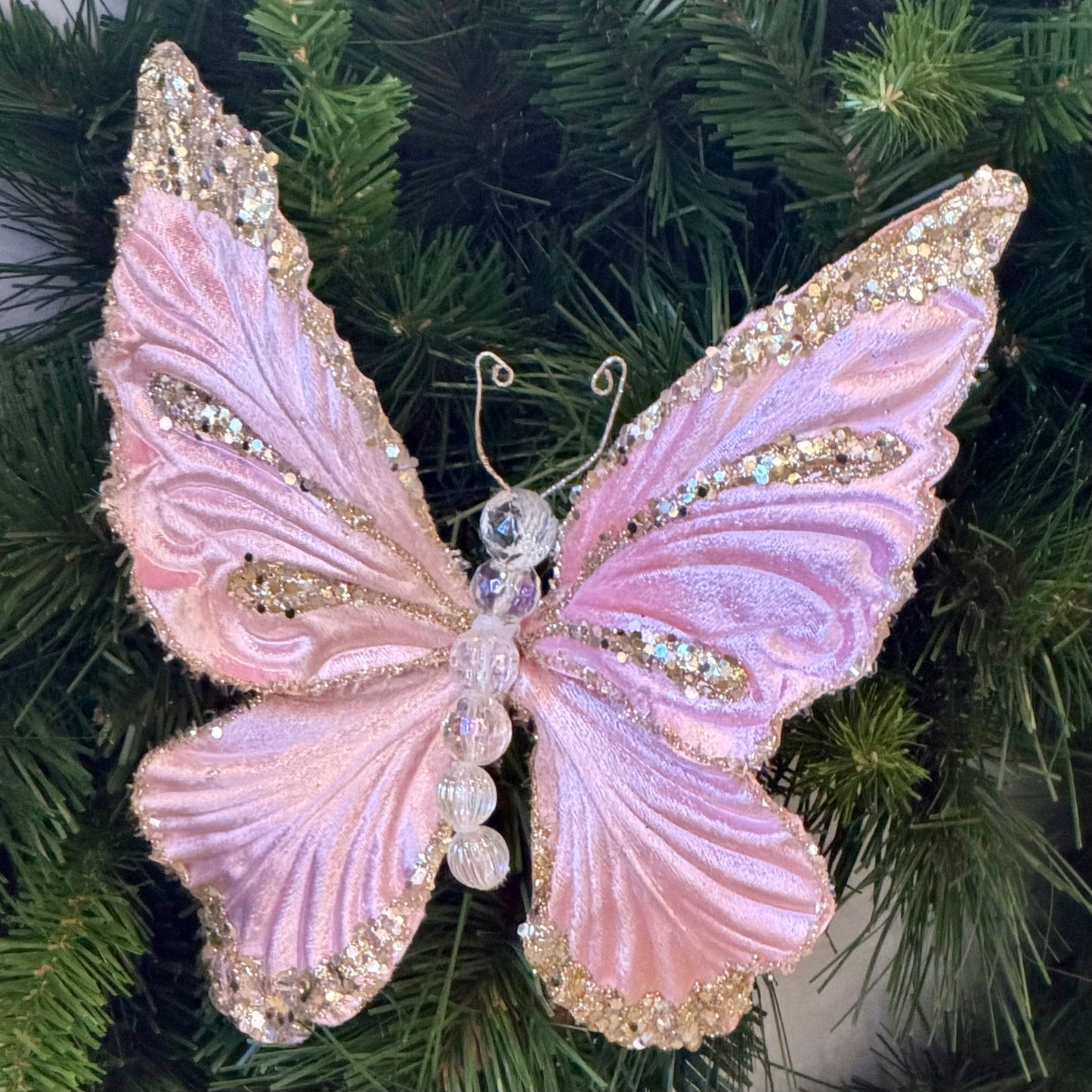 8" Light Pink Mystic Butterfly