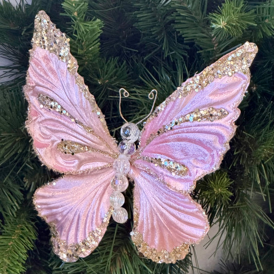 8" Light Pink Mystic Butterfly