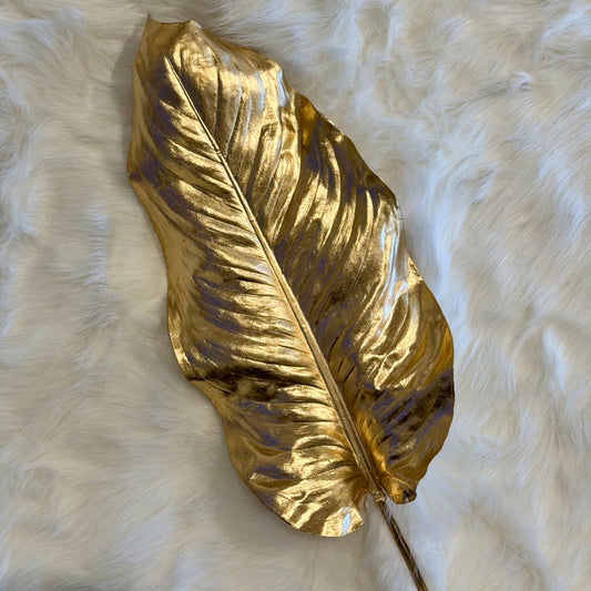 39" Gold Metallic Calla Lily Spray