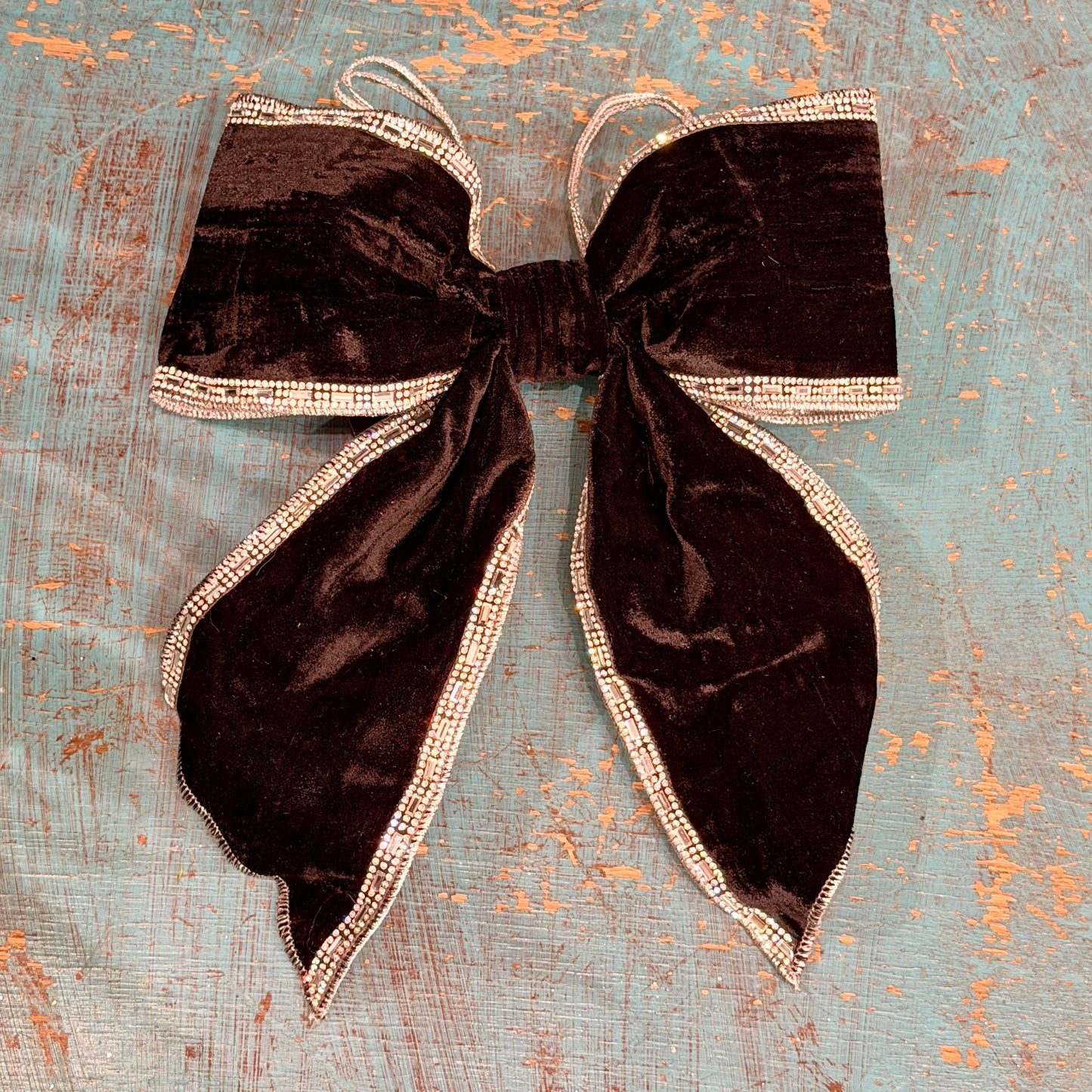 11"x9" Black Baguette Bow