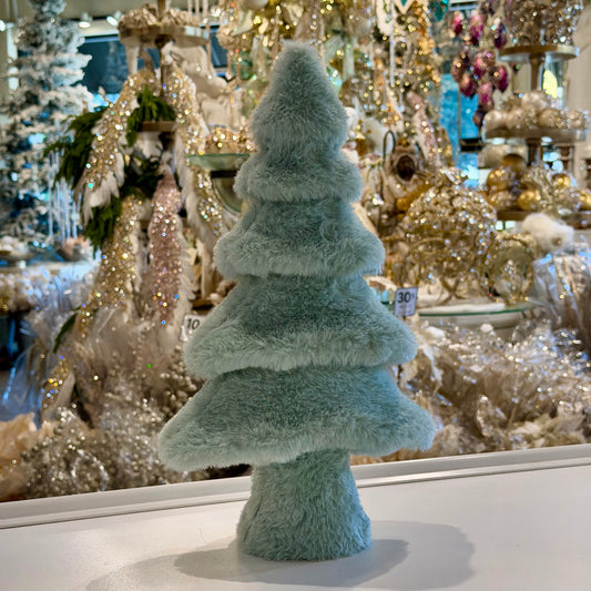 16" Mint Fluffy Tree