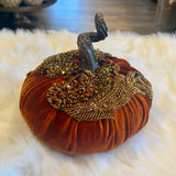 Gemmed pumpkins home & garden, 9 by 6 inch, set of 3, for fall decorating