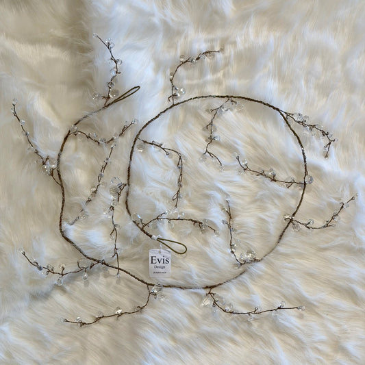 54" Garland Ice Crystal