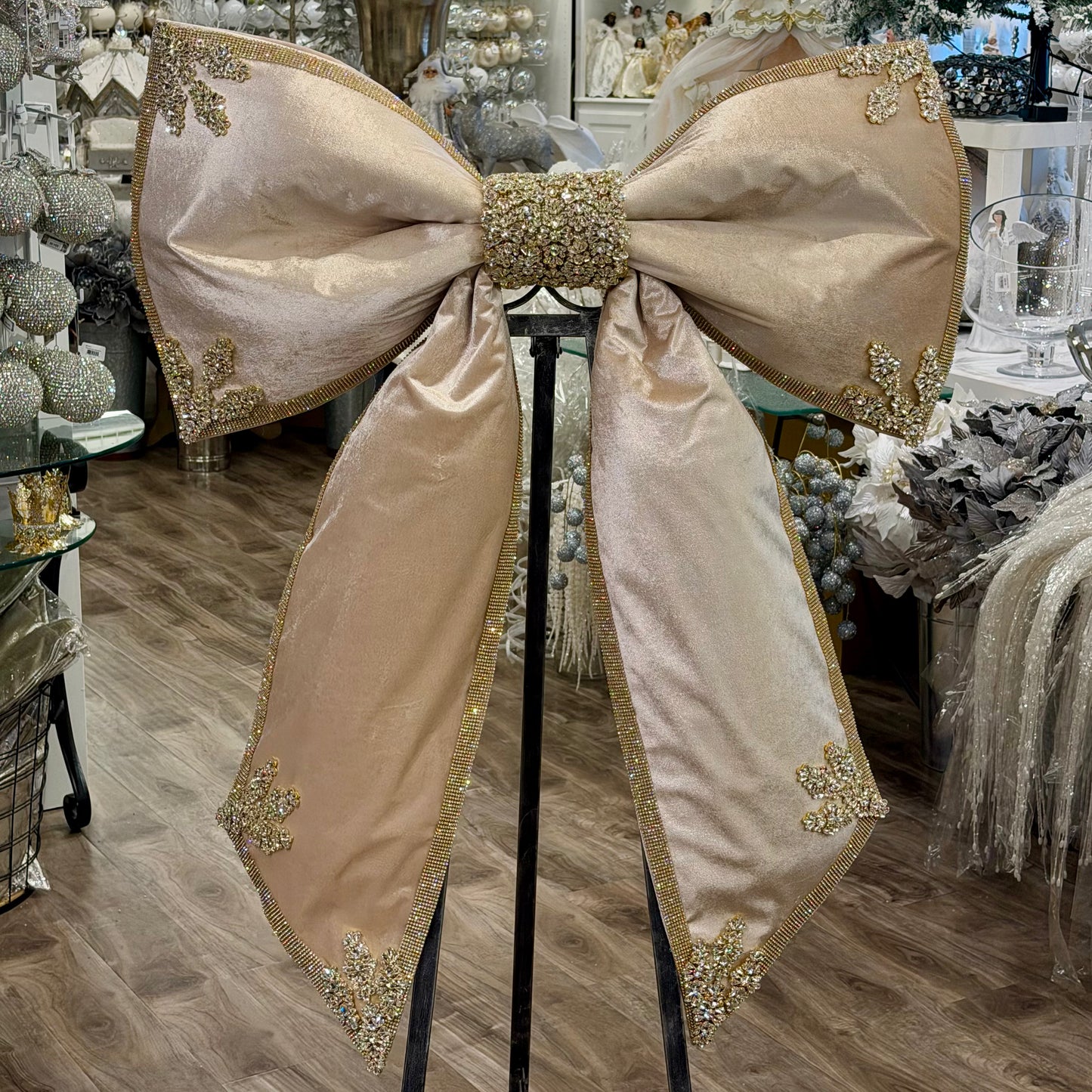 48” Champagne Bling Bow Bésame