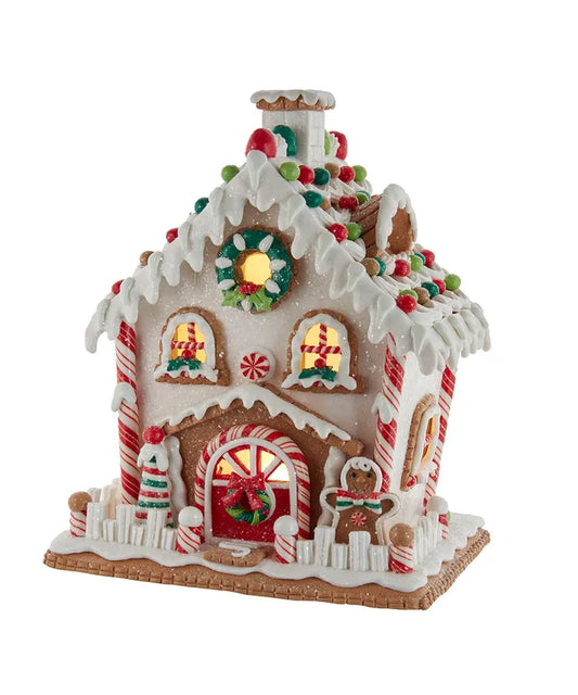 10" Gingerbread House Bulb