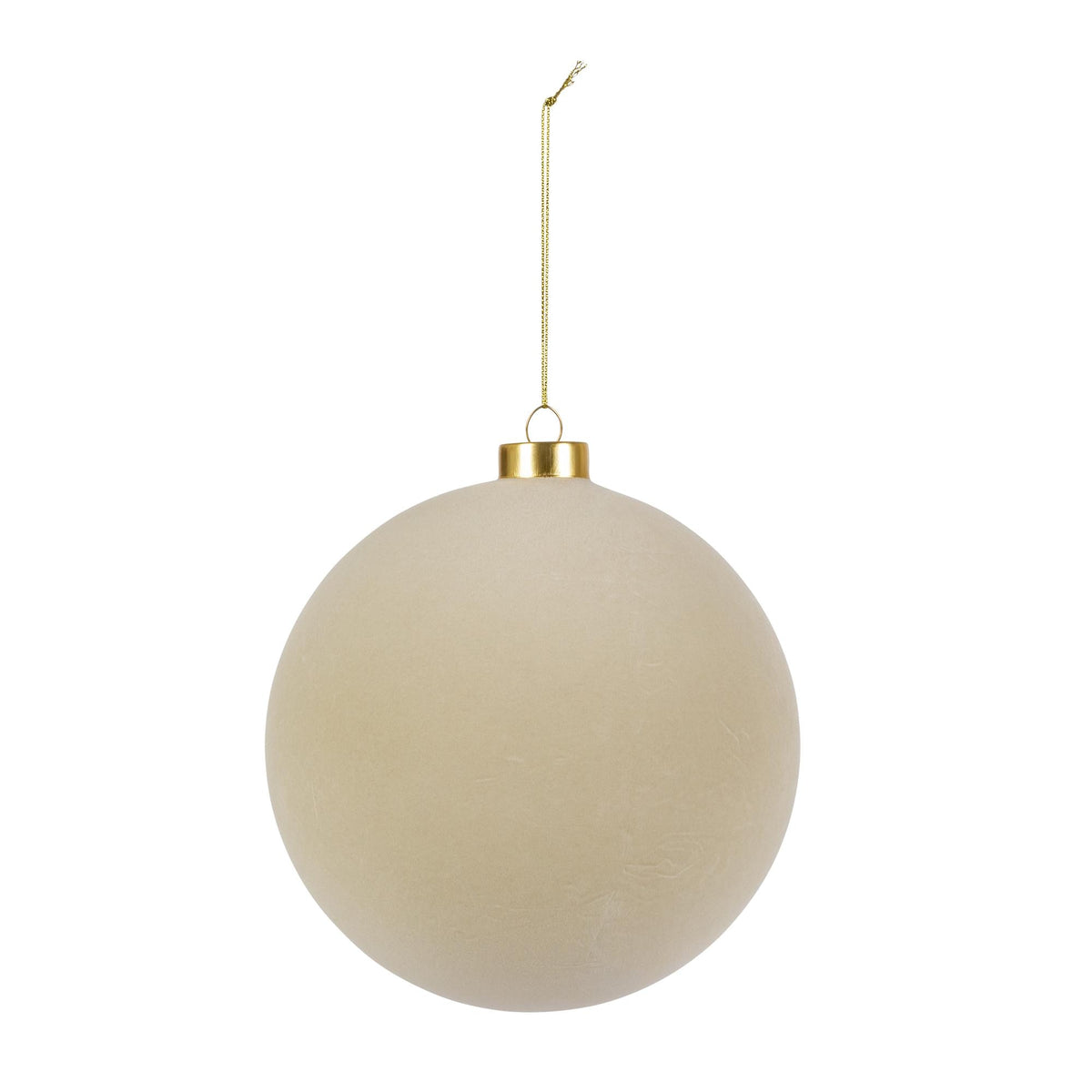 6" Taupe Chestnut Ball Ornament