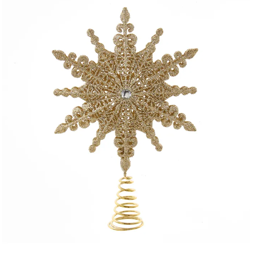 8" Star Tree Topper Champagne