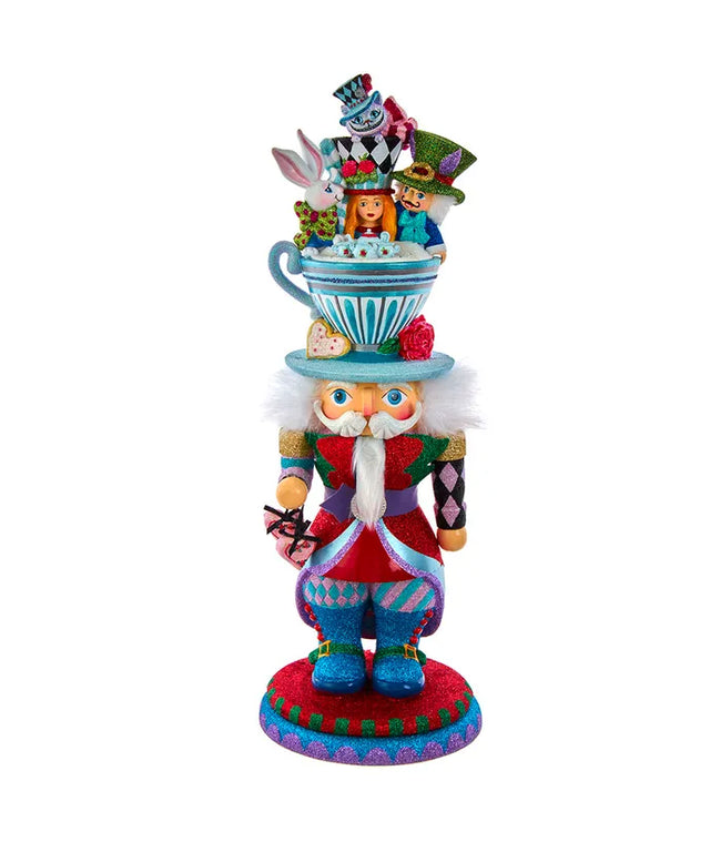 Alice teacup nutcracker, 18 inch, for Christmas decorating