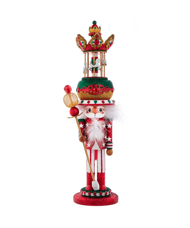 Carousel hat nutcracker, 18 inch, for Christmas decorating