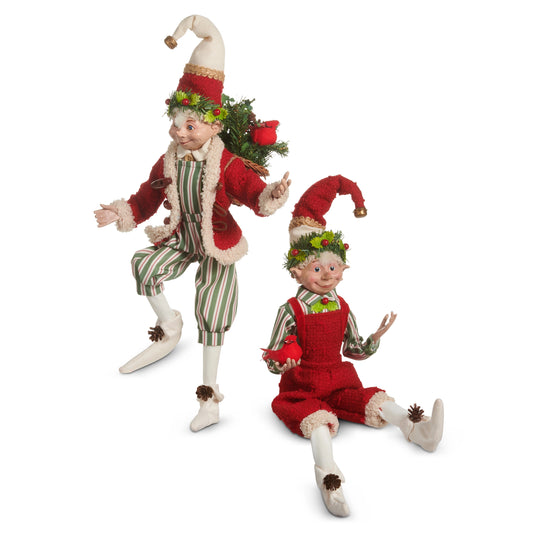 16" Elf Yuletide Traditions Posable