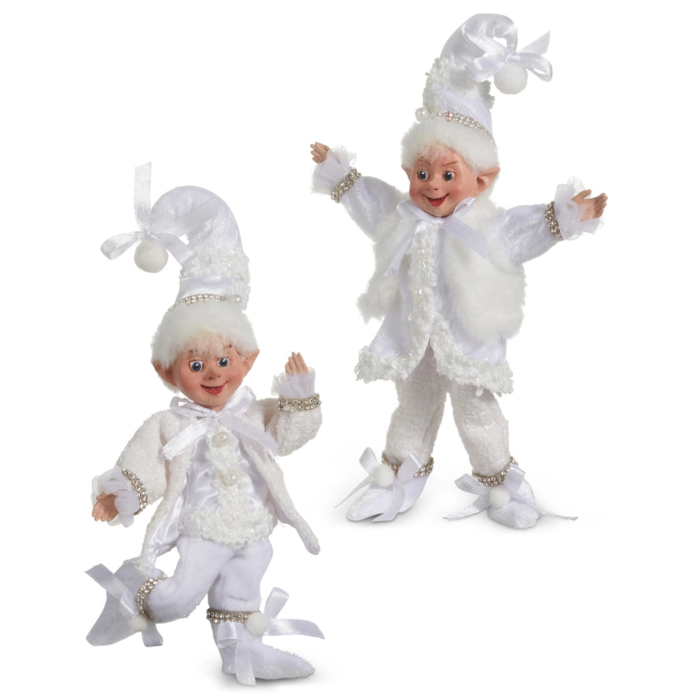 8" Northern Lights Elf Ornaments