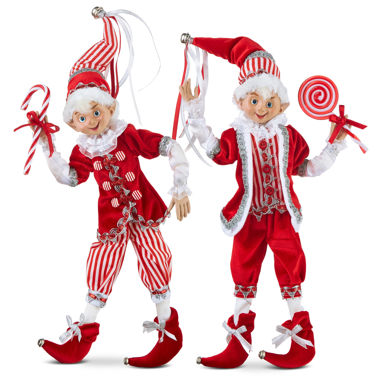 16” Elf Peppermint Candies Posable