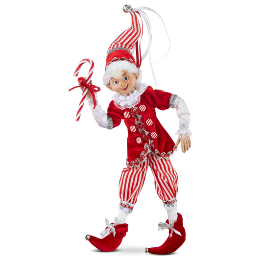 16” Elf Peppermint Candies Posable