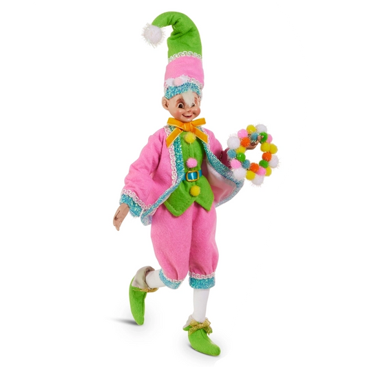 18" Neon Noel Posable Elf