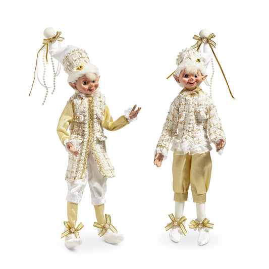 16" Elf Tweed Posable Champagne