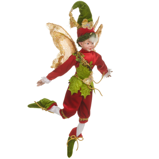 20" Elf Enchanted Forest Fairy Posable Ornament