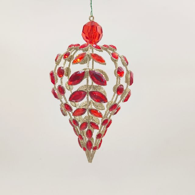 6" Crystal Drop Ornament