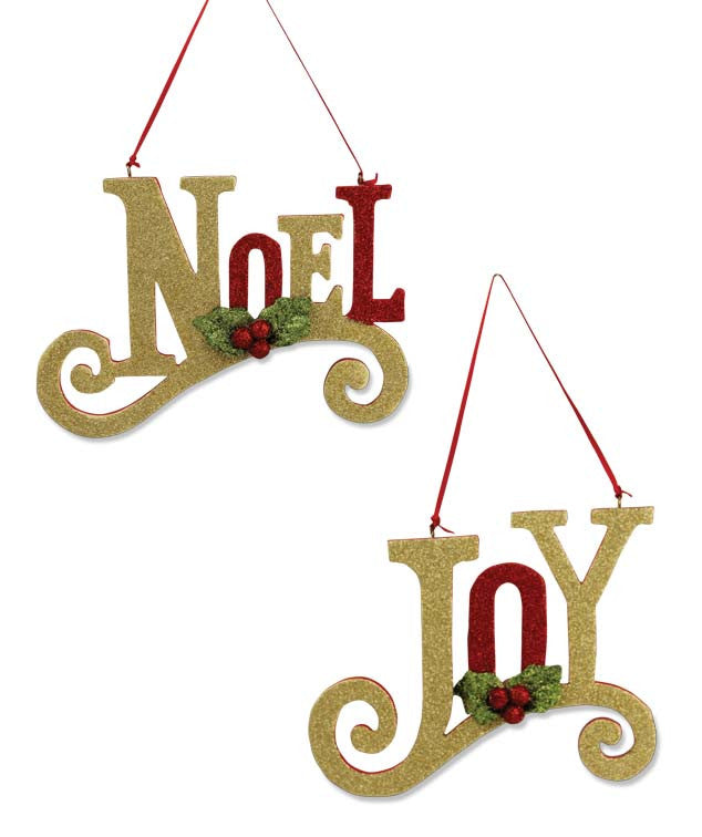 6" Noel Joy Peace Ornament