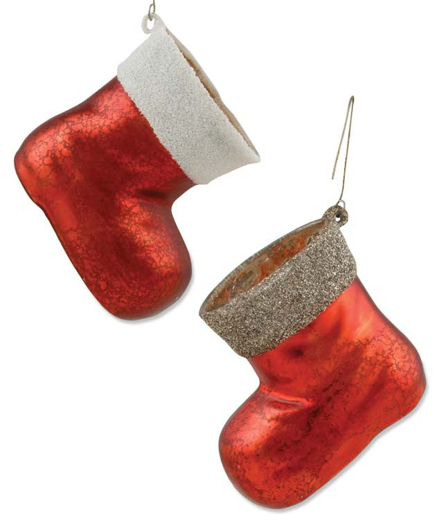 6" Santa Boot Red
